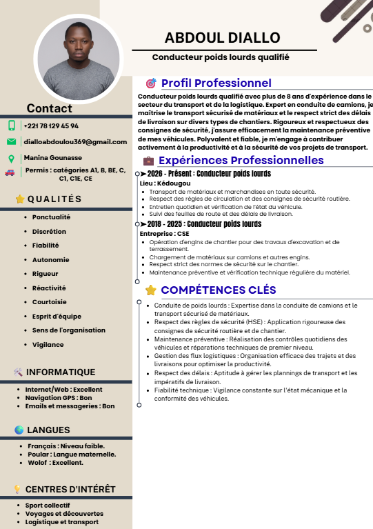 Modèle 3 — Classique et structuré